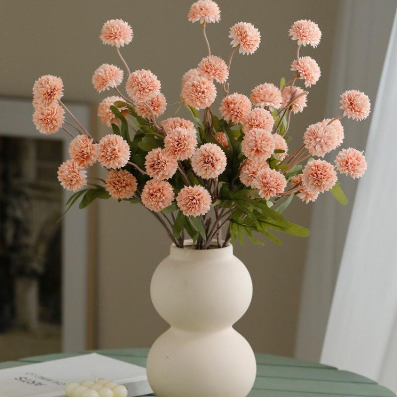 Simulation Onion Ball Dandelion Fake Flower Decoration Shooting Floral Simulation Flower Table Tennis Chrysanthemum Wedding
