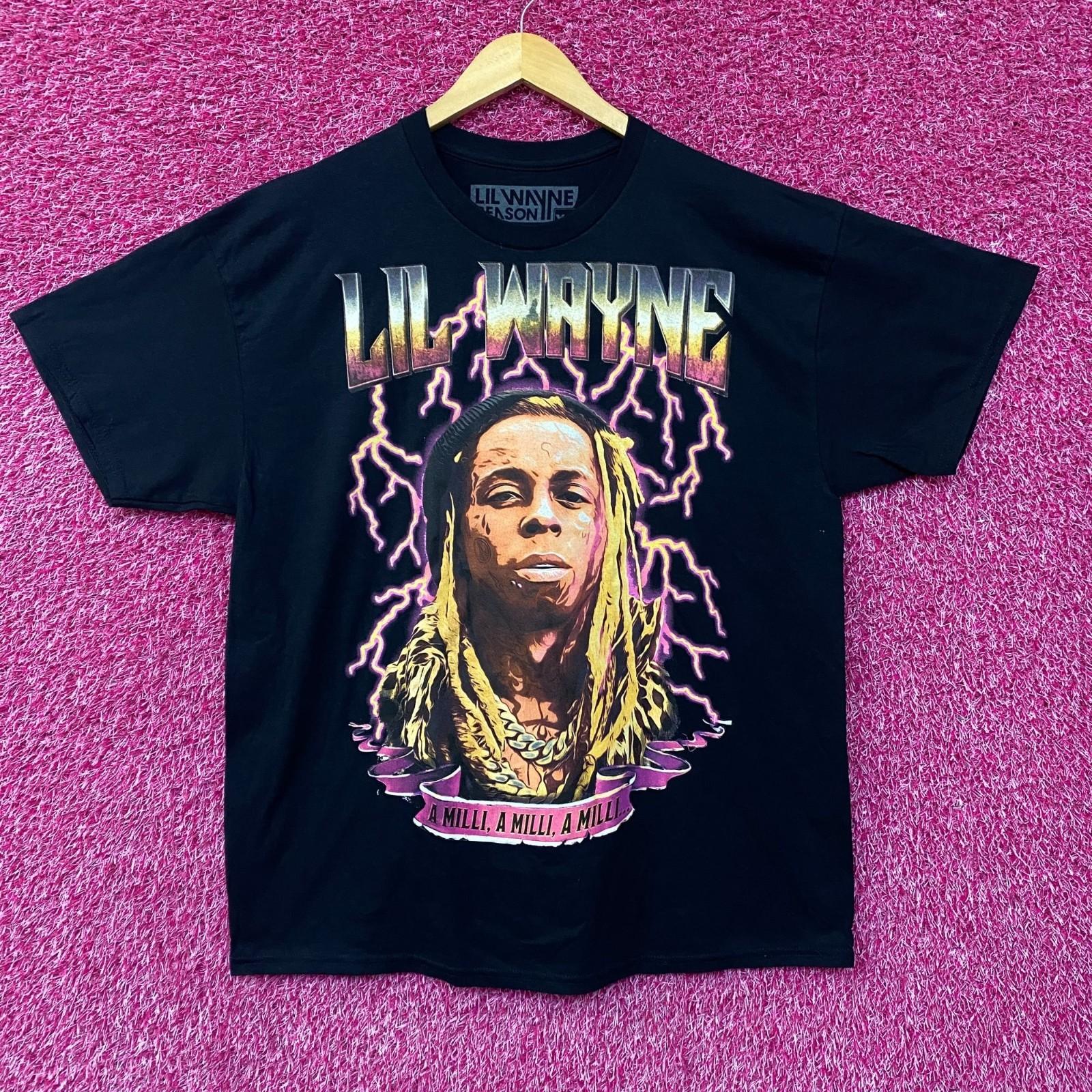 Черная футболка с графическим дизайном Lil Wayne A Milli XL