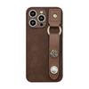 Camellia Wristband IPhone 15 Apple Phone Case 14promax Light Luxury Leather 13 Suitable for 11 Autumn and Winter Retro