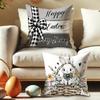 Easter Truck Bunny Print Nordic Home Decor Pillowcase Bedroom Living Room Sofa Decoration Polyester Cushion Cover with Zipper