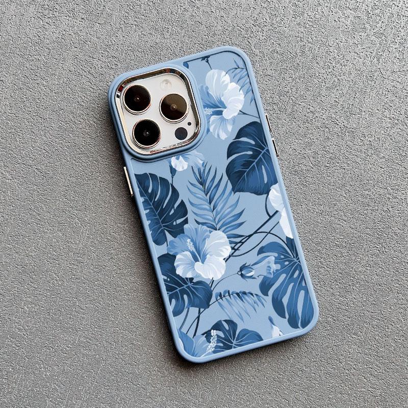 Flower Luxury Silicone Phone Case For  iphone 13 12 Pro Max 15 7 8 plus X XR XS 11 14 Pro Max Shockproof Soft Shell Cover Fundas