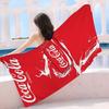 C-Coca-Colas Mikrofaser Bedrucktes Strandtuch Bergsteigen Yoga Strand Schwimmen Laufen Saugfähiges Weiches Handtuch
