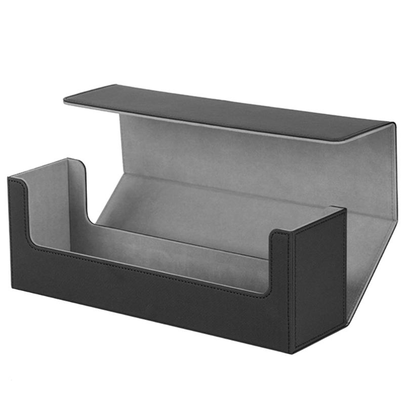 PU Leather Deck Card Box Card Deck Case Cards Box Magnetic Playing Cards Deck Card Storage Box for Game Cards Storage