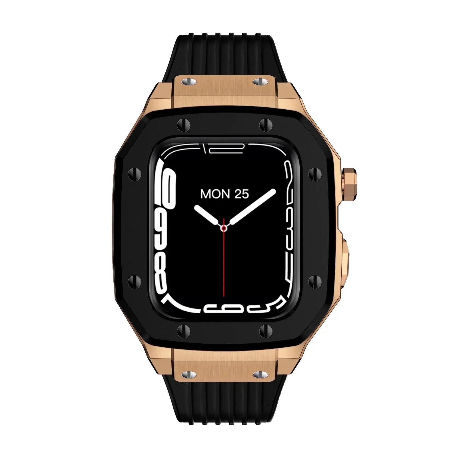 Stainless Steel Case+Rubber Strap for IWatch