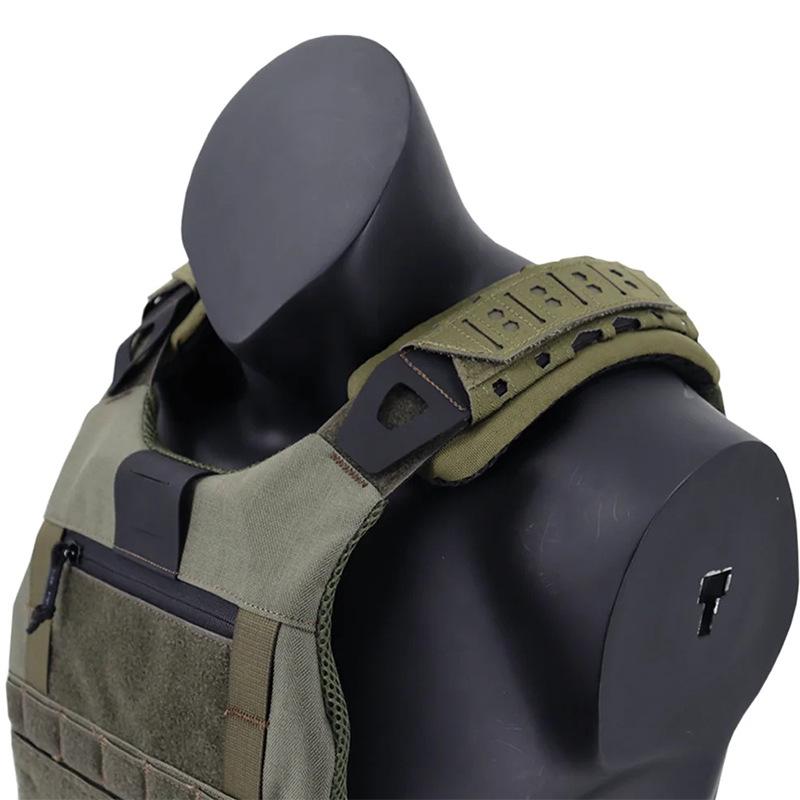 Breathable Anti-Slip Tactical Vest Shoulder Pads with Laser-Cut Design