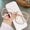 Ultra Light Portable Reading Glasses Women'S High Sense Large Square Old Light Glasses High Definition Anti Blue Reading Glasses Frame