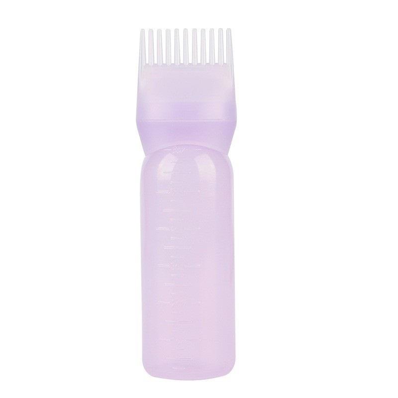 3 Farben Haarfärbemittel-Applikator, Pinselflaschen, Färbeshampooflasche, Ölkamm, Haarfärbemittelflaschen-Applikator, Friseursalon-Styling-Tool