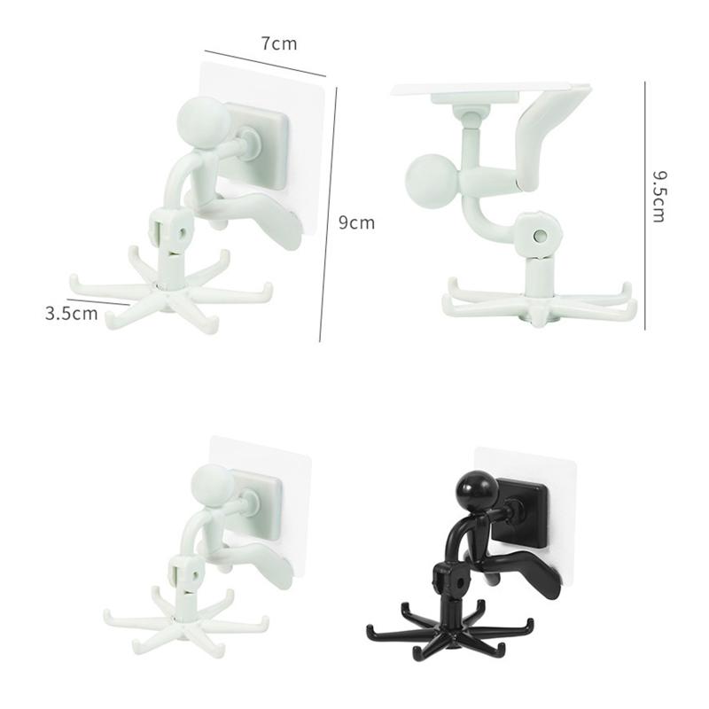 Für Küche Badezimmer Transparente Haken Starke Selbstklebende Wand Tür Hänger Saughaken Schwerlastregal Saugknopf