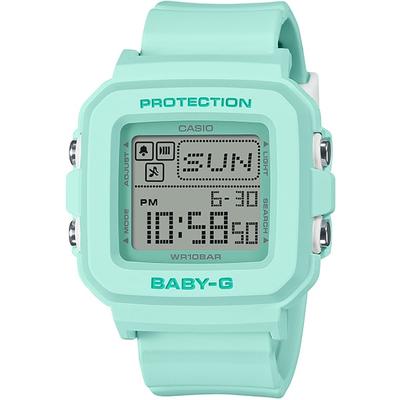 Baby-G BGD-10-3JF [BABY-G Digitaluhr mit quadratischem Zifferblatt] Quadratische Uhr aus grünem Kunstharz, digital