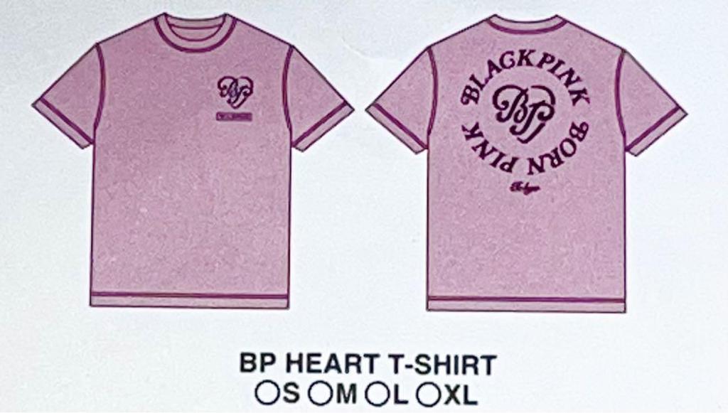 [USED] BLACKPINK BP HEART T-SHIRT Limited Edition T-shirt