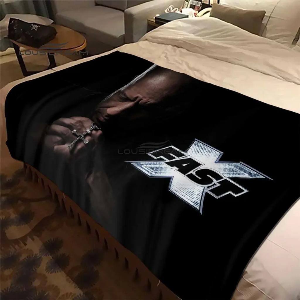 Movie Fast & Furious Flannel Blanket Racing Car Home Decoration Fluffy blanket Bedroom Bed Sofa Travel Camping thermal blanke