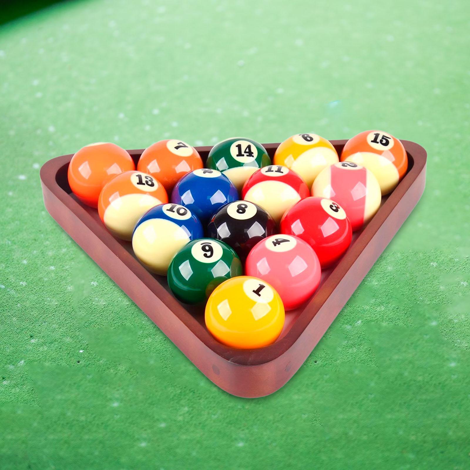 

Billiard Ball Positioning Frame Wooden Triangle Rack Pool Table Accessories Tool for Billiards Game Room коричневий