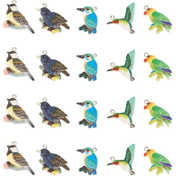 16 Stück Harz Hund Anhänger 3D Niedlich Undurchsichtig Hund Anhänger Süß Cartoon Welpen Tier Hängeanhänger für DIY Halskette Armband Ohrring Schlüsselanhänger