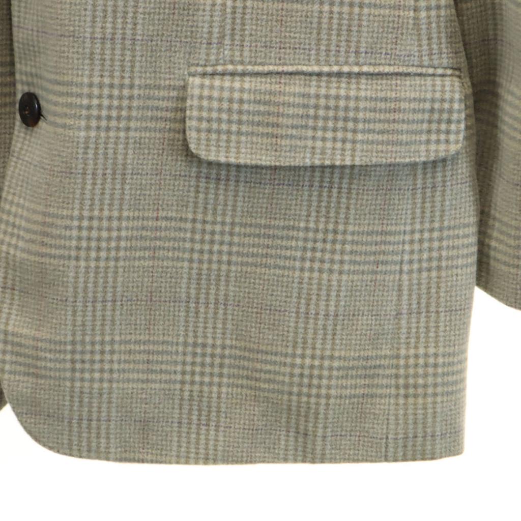 GIVENCHY 90s Cashmere Blend Old Check Pattern tailored jacket gray Men's Used