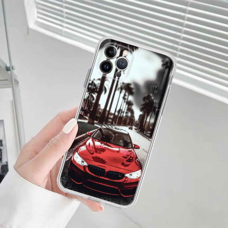 Blue Red- Sport Car Phone Case Silicone Soft for Iphone 14 13 12 11 Pro Mini XS MAX 8 7 6 Plus X XS XR Cover
