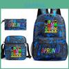 Sprunki Music Game Backpack Set For Students With Breathable Oxford Fabric For School Use