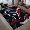 Houston Texans Flannel Pattern Square Carpet,Area Rug,Carpet Rug for Living Room Bedroom Sofa Playroom Decor,Non-slip Floor Mat