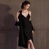 Elegant Ice Silk Women's French Style Camisole Nightgown