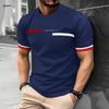 Men's T-Shirt Fashion Design Simple Printed Short Sleeve T-Shirt Oversized Sports Round Neck Tops Summer Men's Casual Clothing