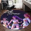 Personalized K-KPop Demon Hunters Round Chair Office Rug - Perfect for Mat, Office Chair & More - Ideal Gift for Birthdays and Holidays