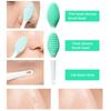 Hautpflege Lippenpeeling Gesichtsreinigung Gesichtspeeling Nasenreinigungsbürste Mitesser entfernen Silikon Doppelseitiges Hautpflegewerkzeug