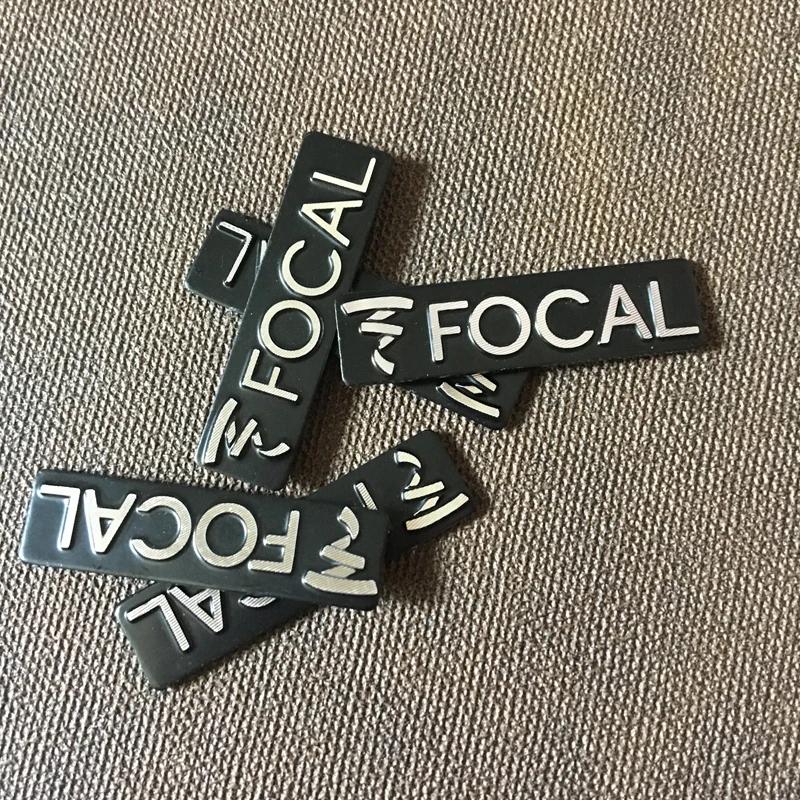 6X 3D Metal Focal Aluminum Car steering wheel emblem sticker audio Speaker car stickers car styling badge logo decoration