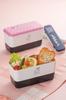 Masakazu Lunch PARIS Square MC Lunch Frost "Two-Tier Box" Garland, White, 44-78851-6
