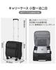 Large Capacity SS Single Silent Double TSA for Overseas Business Trips [Hanke] Carry-on Suitcase, 30L, Size, Opening, Compact, Lightweight, Casters,