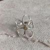 Anelli Eleganti Anelli a Fiore Vuoti Accessori per Feste Anelli per Matrimoni a Fiore Texture Rame Ottimi per Abbigliamento Casual