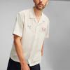 Puma Porsche Legacy Crew Letter Print Casual Breathable Short Sleeve Shirt Men Shirts High-Mountain-Snow 624571-02
