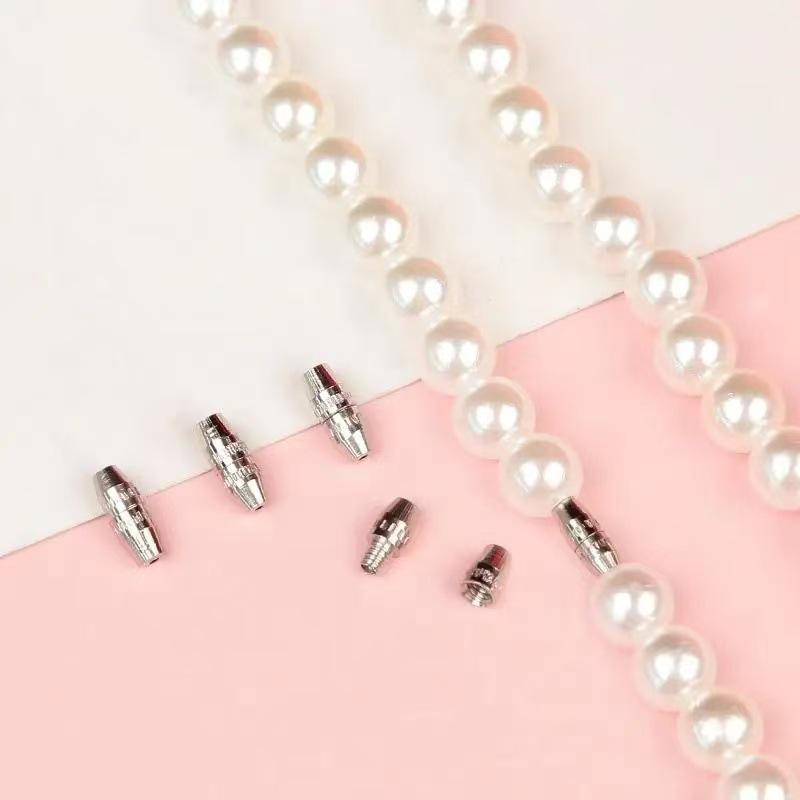 DIY Jewelry Accessories: Bracelet, Necklace, Connector, Spiral, and Screw Buckle Set. Pearl Buckle