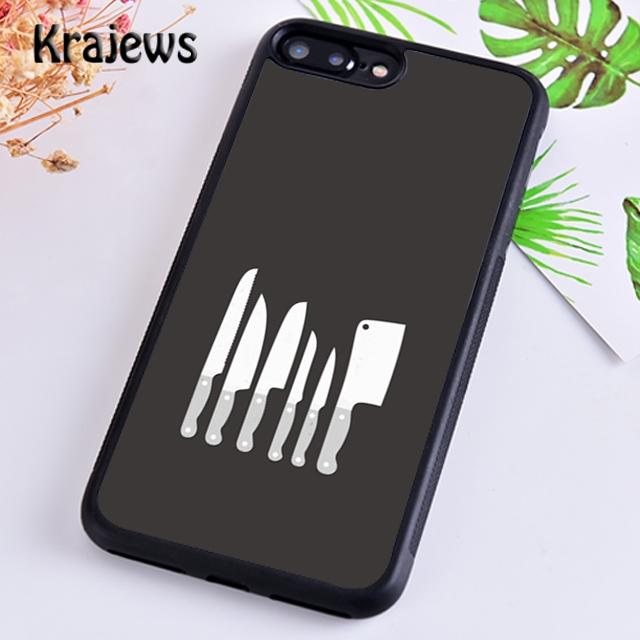 

Krajews Cooking Chef Knives Soft Phone Case Cover For iPhone 17 Air 16 15 14 plus 11 12 13 pro max Plus coque Fundas iPhone 13