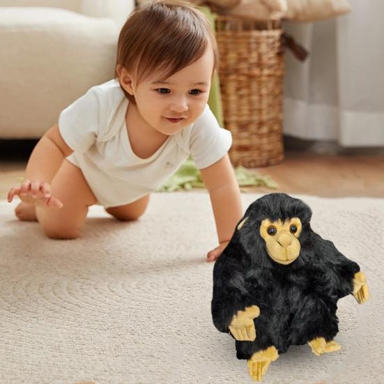 Chimpanzee Plush Doll Emotional Support Monkey Plush 9.84 Inch Soft Stuffed Animal Pillow Boxing Monkey Cuddle Buddy Stress Relief Comfort Toy for