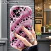 Phone Case: 2D Flat Design, Fits iPhone 12 To 18 Pro, Phone Accessory, Pink and Black Polka Dot Liquid Pattern, Perfect for Halloween and Christmas Gi