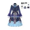 Anime Game Project Sekai Cosplay Yoisaki Kanade Costume Kawaii Goth Lolita Retro Long Dress Headwear Set