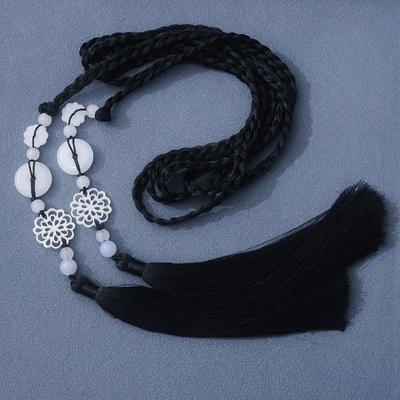 Palazzo d'Inchiostro Ubriaco Hanfu Ciondolo a Nappa Corda per la Vita Cintura: Protezione per la Caviglia e Accessori in Stile Antico per Uomini e Donne