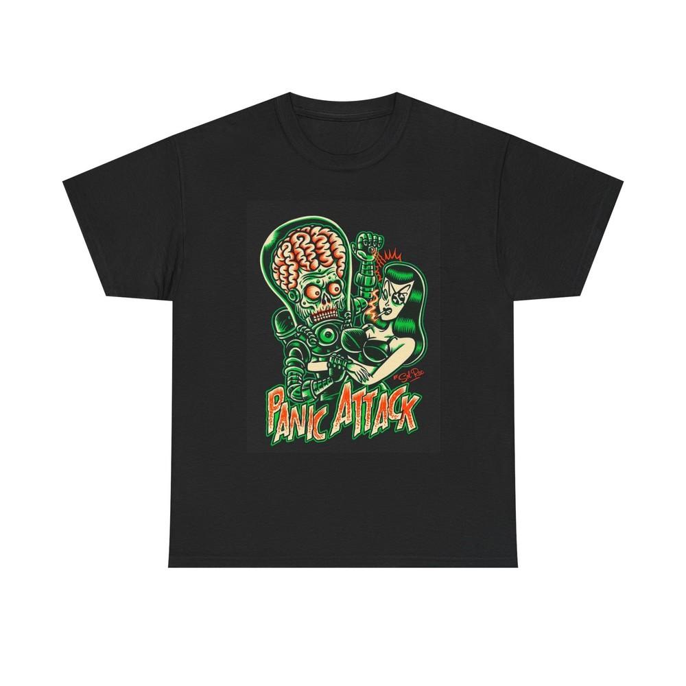 Panic Attack Graphic T Shirt Cotton Tee Unisex T-Shirt XL