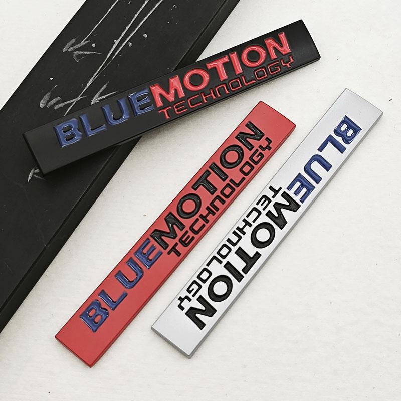 3D Metal Car Logo Bluemotion Emblem Car Rear Trunk Badge Fender Side Sticker Auto for VW Accessories NG5
