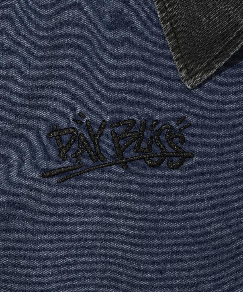 Wacky Willy Collar Contrast Work Jacket Blue