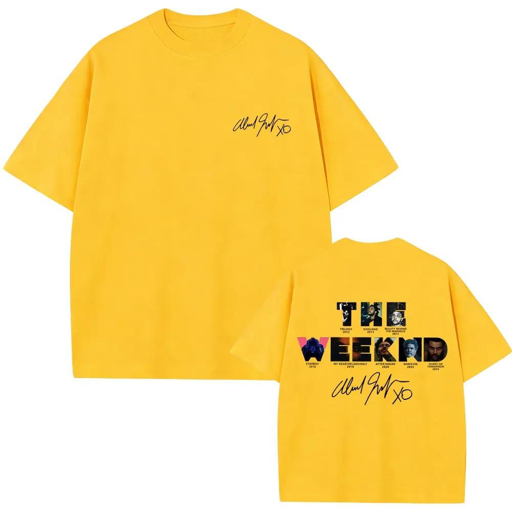 The Weeknd Music Album Cover Graphic T Shirt Unisex Unisex Hip Hop Fashion Oversized Tshirt Male Female Casual Cotton Retro Tshirt