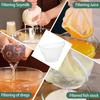 6 PCS Vacuum Packaging Cheese Cloth Filling Squeeze Nylon Bags - Reusable Straining Bags for Vegetable, Soy Milk, Dumpling Fillings,Nut Milk Bag