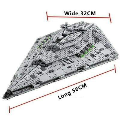Nuevo Destructor Espacial Compatible con 75190 Nave de Combate Espacial Modelo Set Bloques de Construcción Juguete DIY Regalos de Cumpleaños para Niños