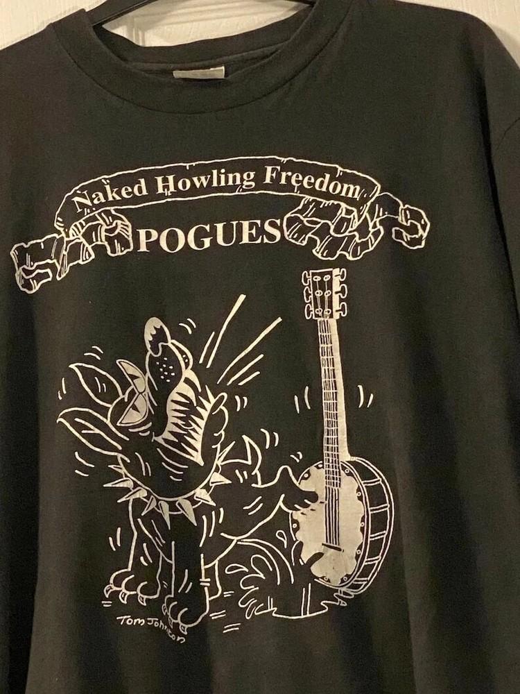 The Pogues shirt, The Pogues Retro Black Unisex T-shirt Vtg S-5XL KH14965 Unisex T-Shirt XXXXL