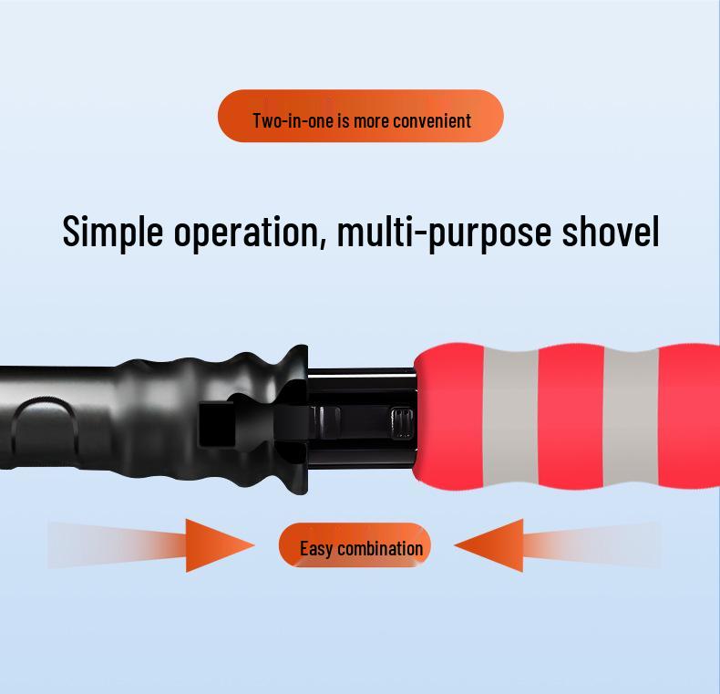 Car Snow Shovel - New Model for Easy Frost Removal and Storage