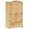 VidaXL Wardrobe Corona 101x52x170 Cm Solid Pine Wood, Closet, Bedroom Wardrobe, Closet Organizer, 4005662