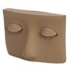 Eyelash Mannequin Head Practice Realistic Half Face Makeup Head Training with 3 Pairs Removable