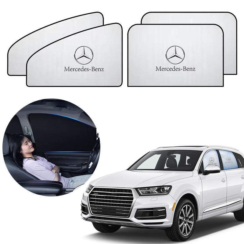 JVC5 Car Sun Shade UV Protection Car Curtain Car Window Sunshade Protection Window Film For Mercedes Benz AMG W205 W204 W203 W111 GLA