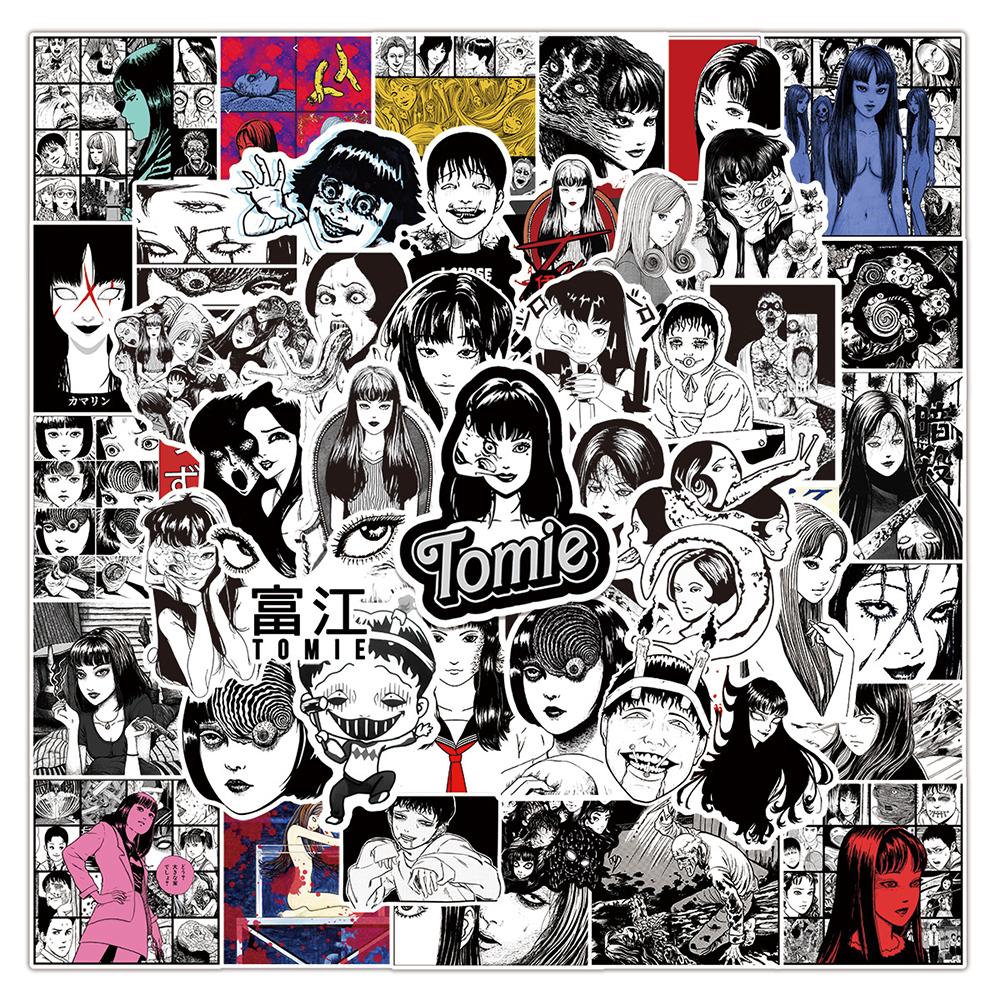 10/30/50pcs Horror Anime Tomie Kawakami Stickers Tomie Junji Ito Decals for Skateboard Skateboard Notebook Cool Graffiti Sticker
