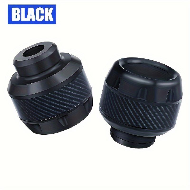 

Комплект из 2 универсальных алюминиевых золотистых защит подножки мотоцикла, взрывозащитные слайдеры стакана передней вилки, защита от столкновений, аксессуар для безопасности мотоцикла чёрный