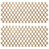 Trellis extensible 2 pièces Marron clair 100 x 105 cm Bambou